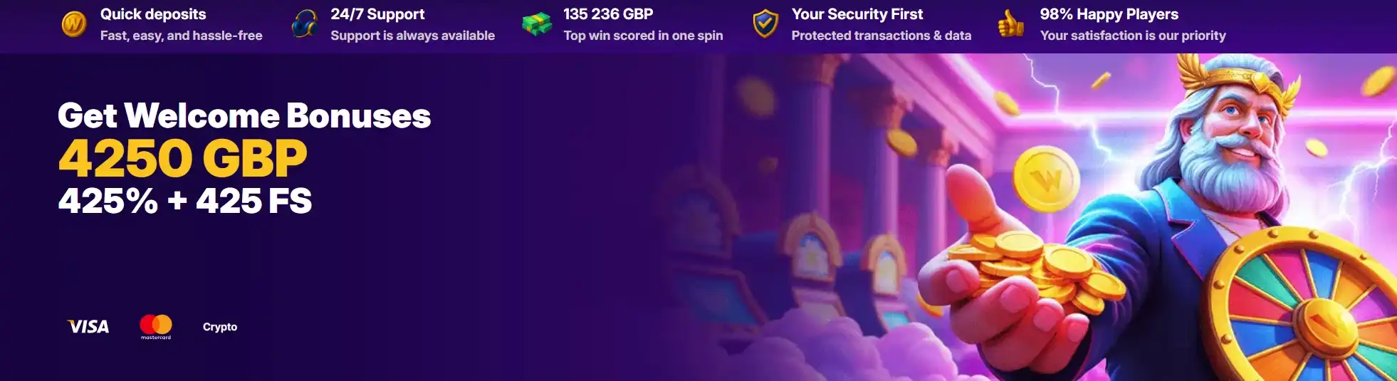 WinOlympia Casino Banner