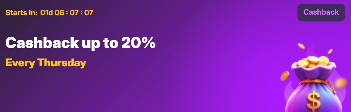WinOlympia 20% Cashback